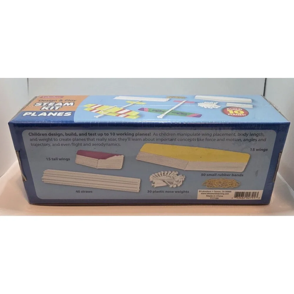 Lakeshore Design & Play Steam Kit Planes Build 10 Planes Factory Sealed